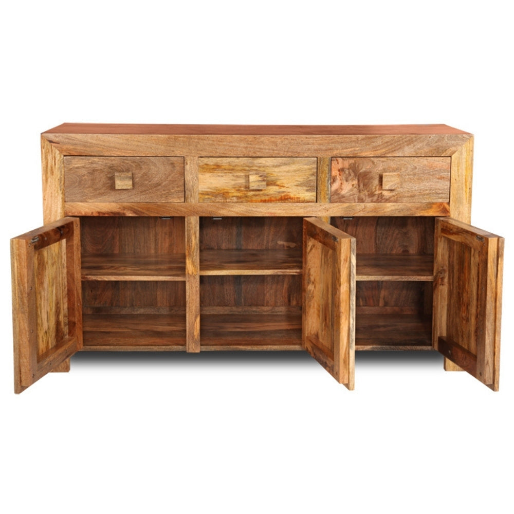 Light Dakota 140cm 3 Cupboard Sideboard