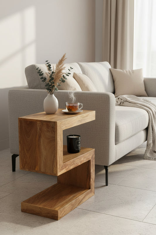 S Shaped Side Table