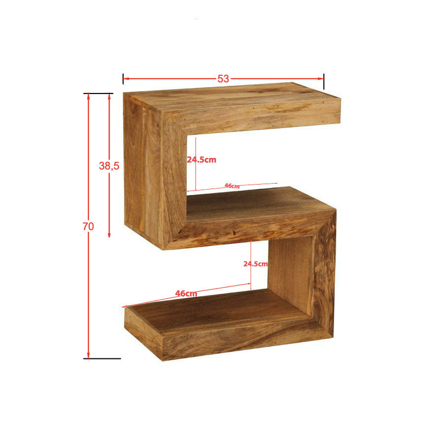 S Shaped Side Table