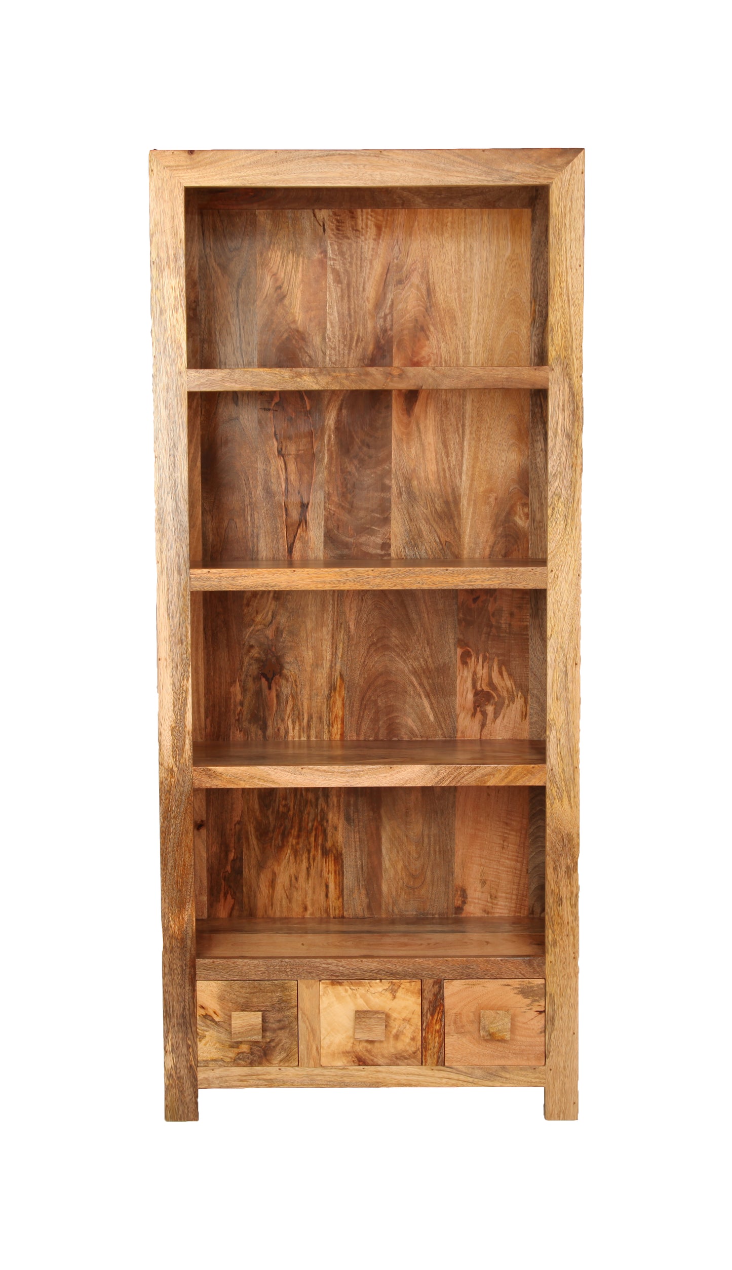 Light Dakota 76cm 3 Drawer Bookcase