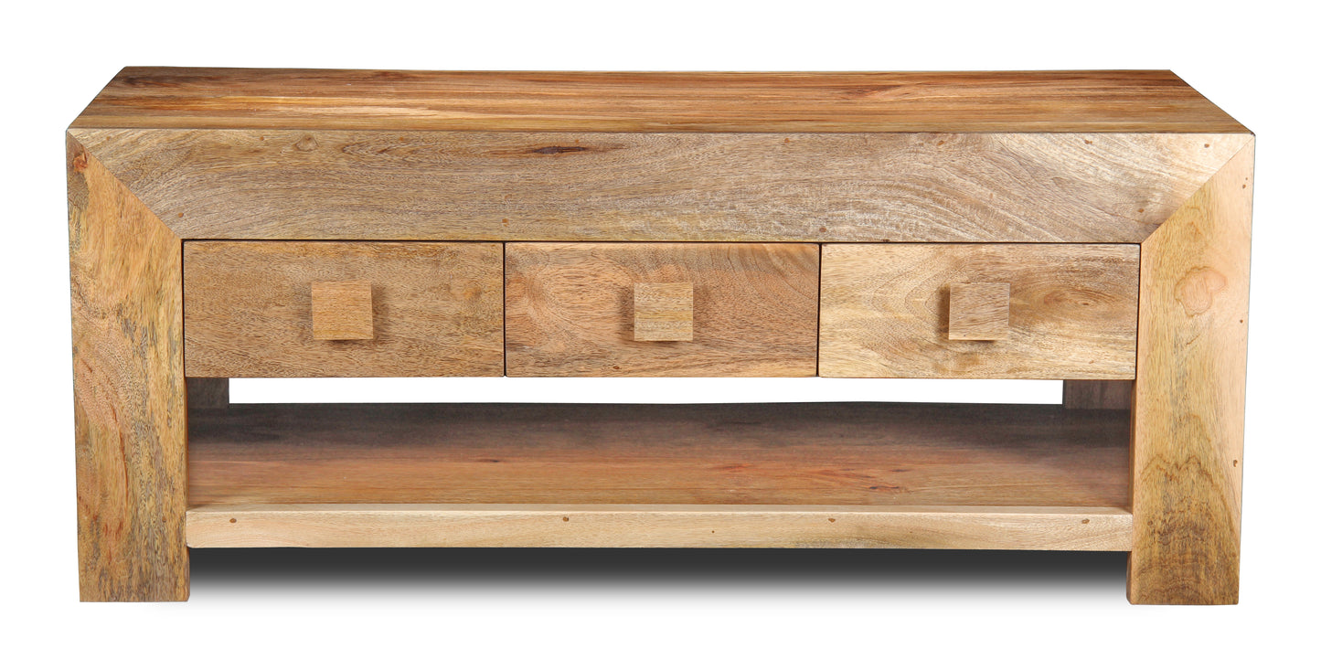 Light Dakota 110cm 6 Drawer Coffee Table
