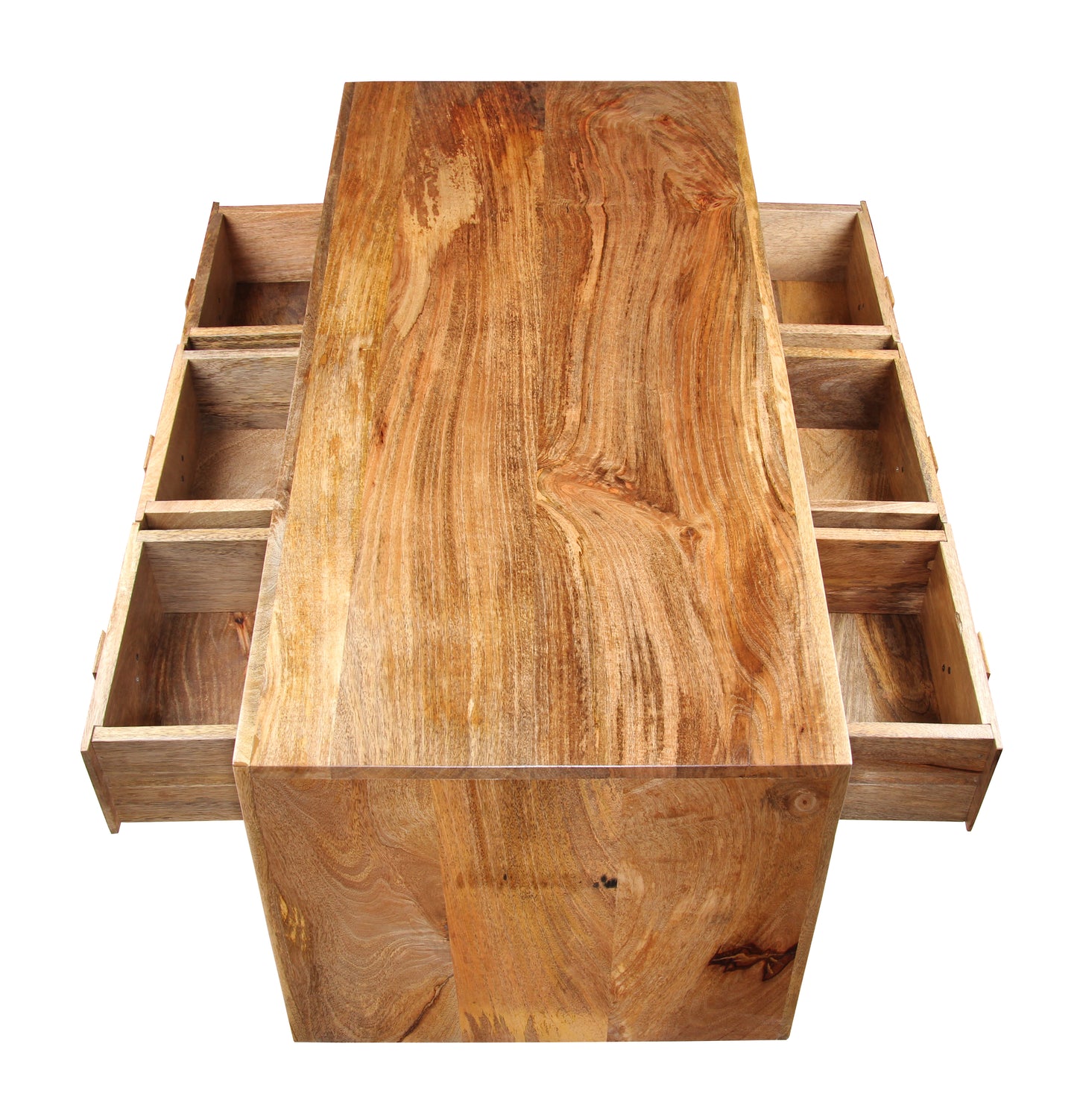 Light Dakota 110cm 6 Drawer Coffee Table