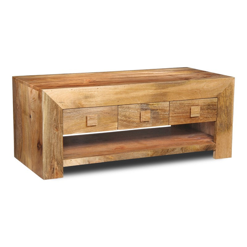 Light Dakota 110cm 6 Drawer Coffee Table