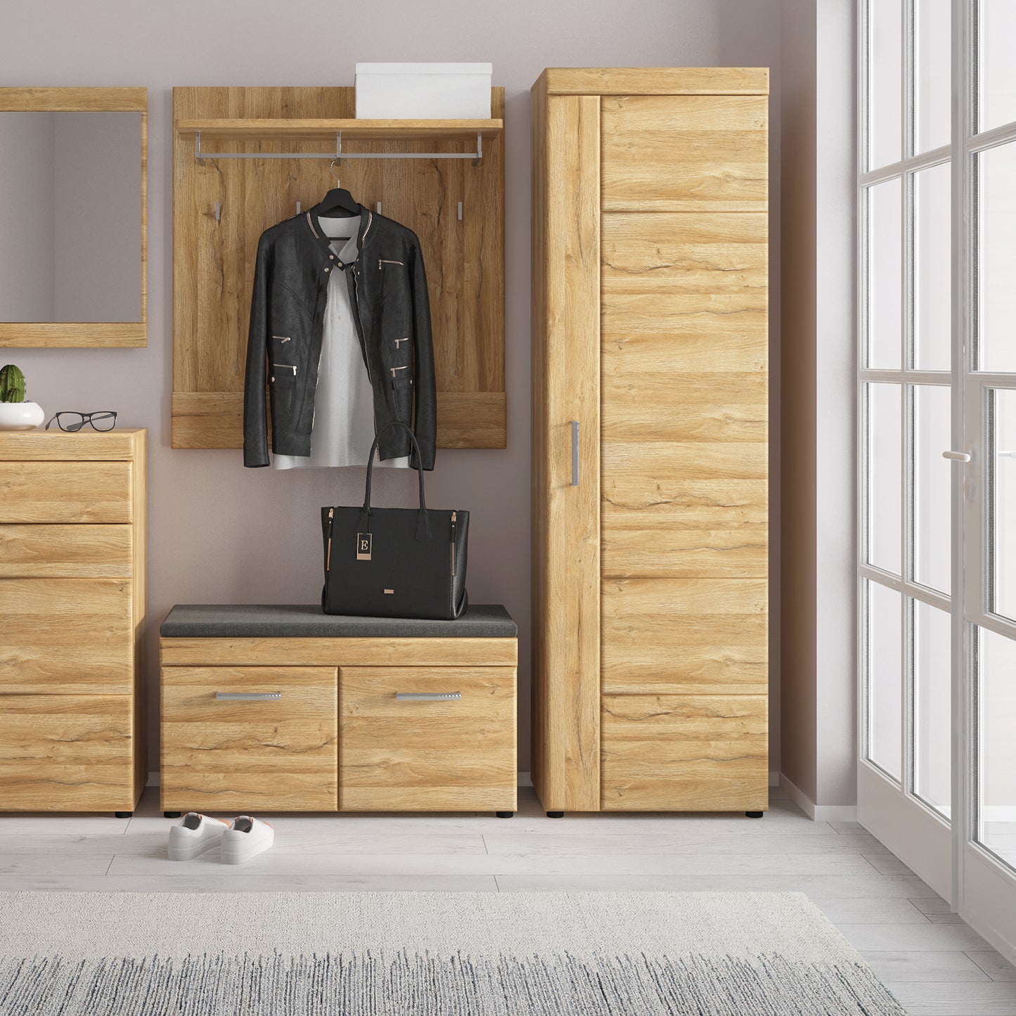 Cortina 2 Door Cabinet in Grandson Oak