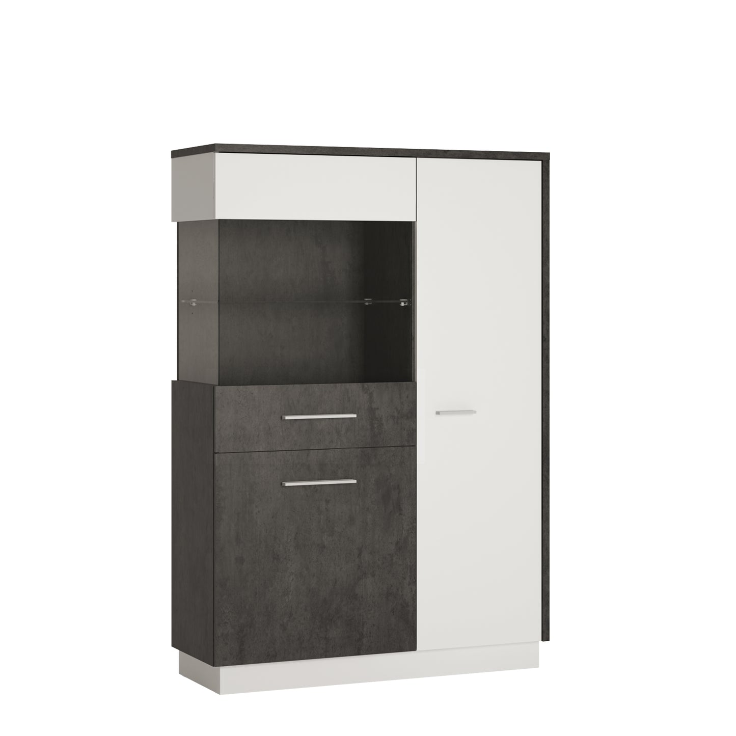 Zingaro Low Display Cabinet Left Hand