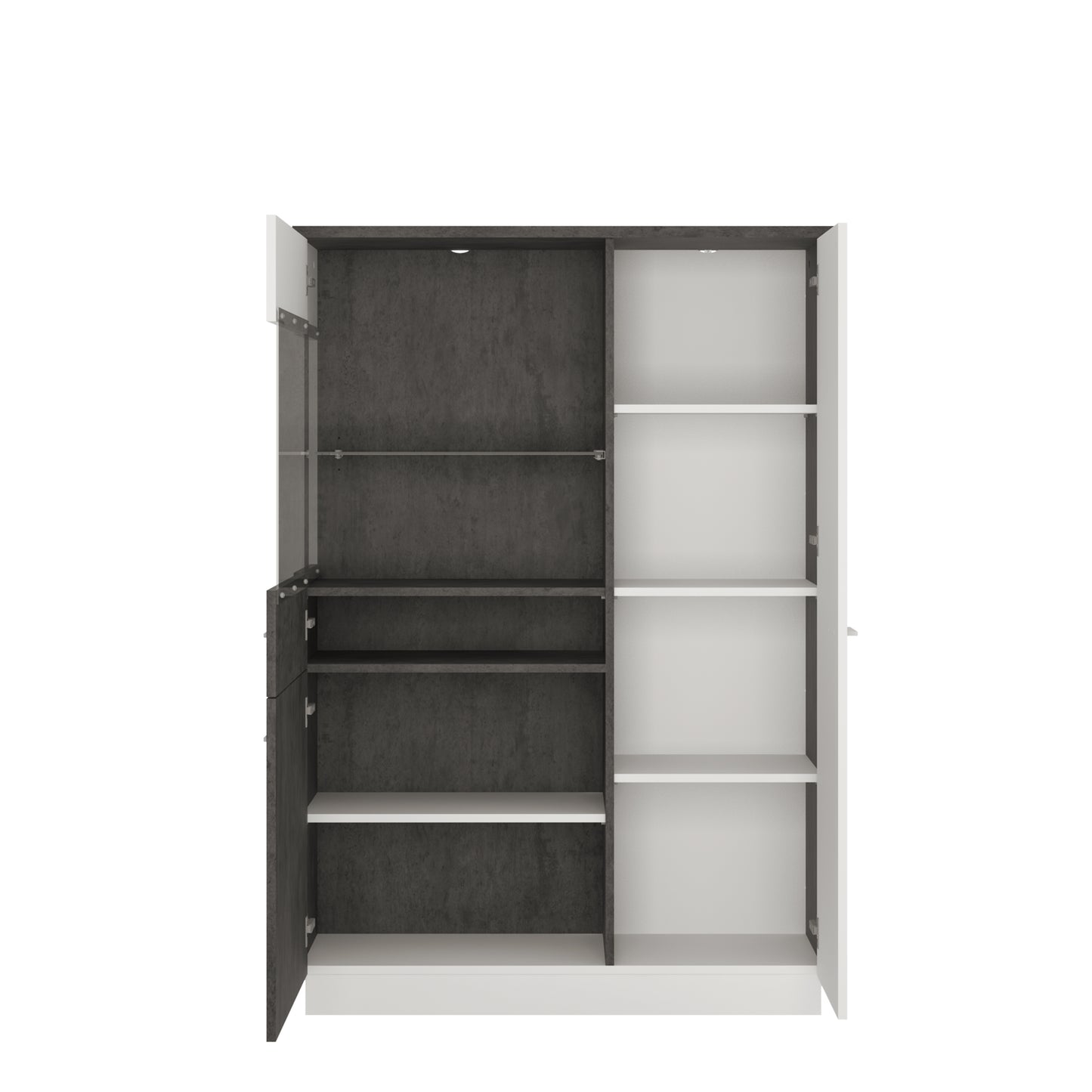 Zingaro Low Display Cabinet Left Hand