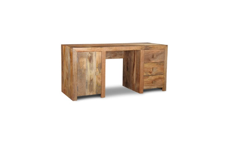 Light Dakota Mango Wood 160cm office desk