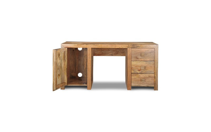 Light Dakota Mango Wood 160cm office desk