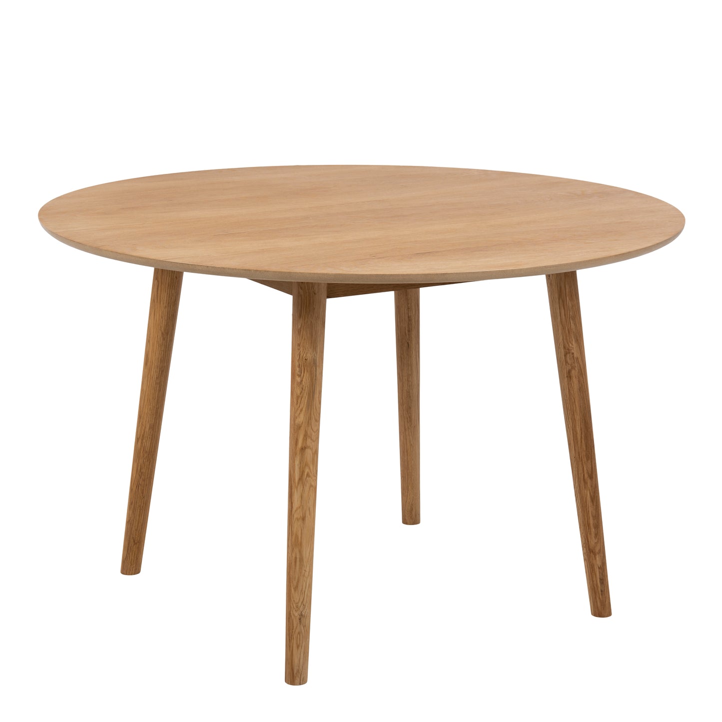 Nagano Round Dining Table in Oak 120 x120cm includes 4 Ida Dining Chair in Oak
