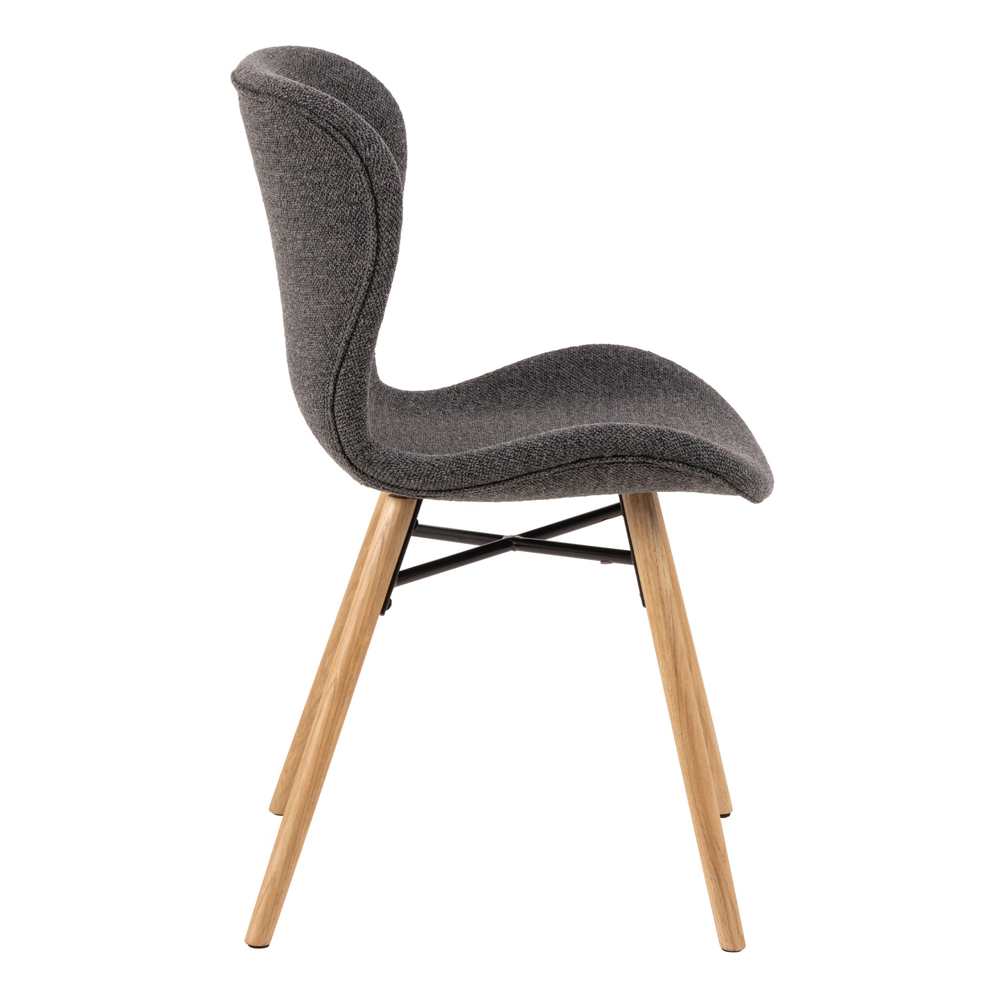 Townsville Round Dinning Table in White and Oak 100cm includes 4 Batilda Dining Chairs with Grey Fabric and Oak