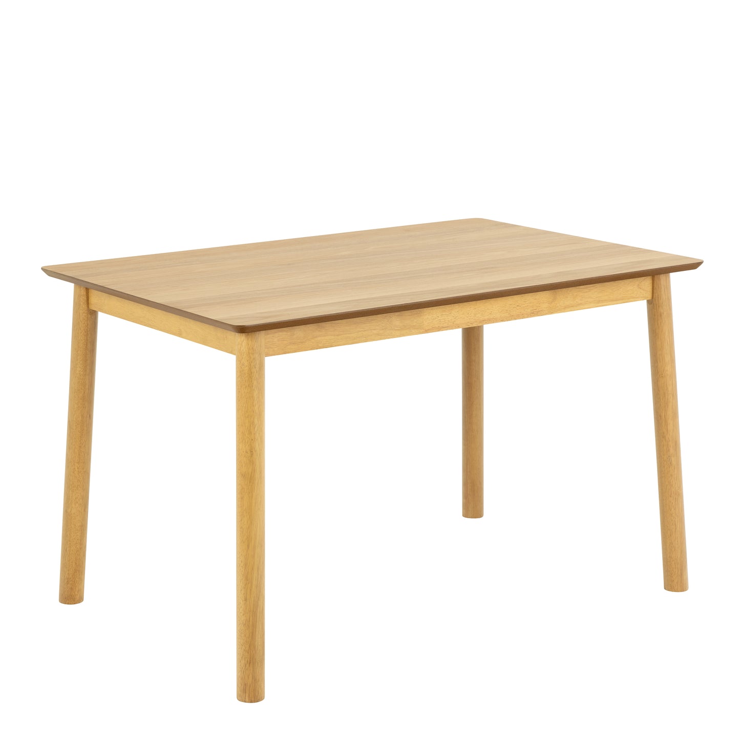 Barlow Rectangular Dining Table in Matt Oak 120x80cm includes 4 Barlow Dining chair in Matt Oak