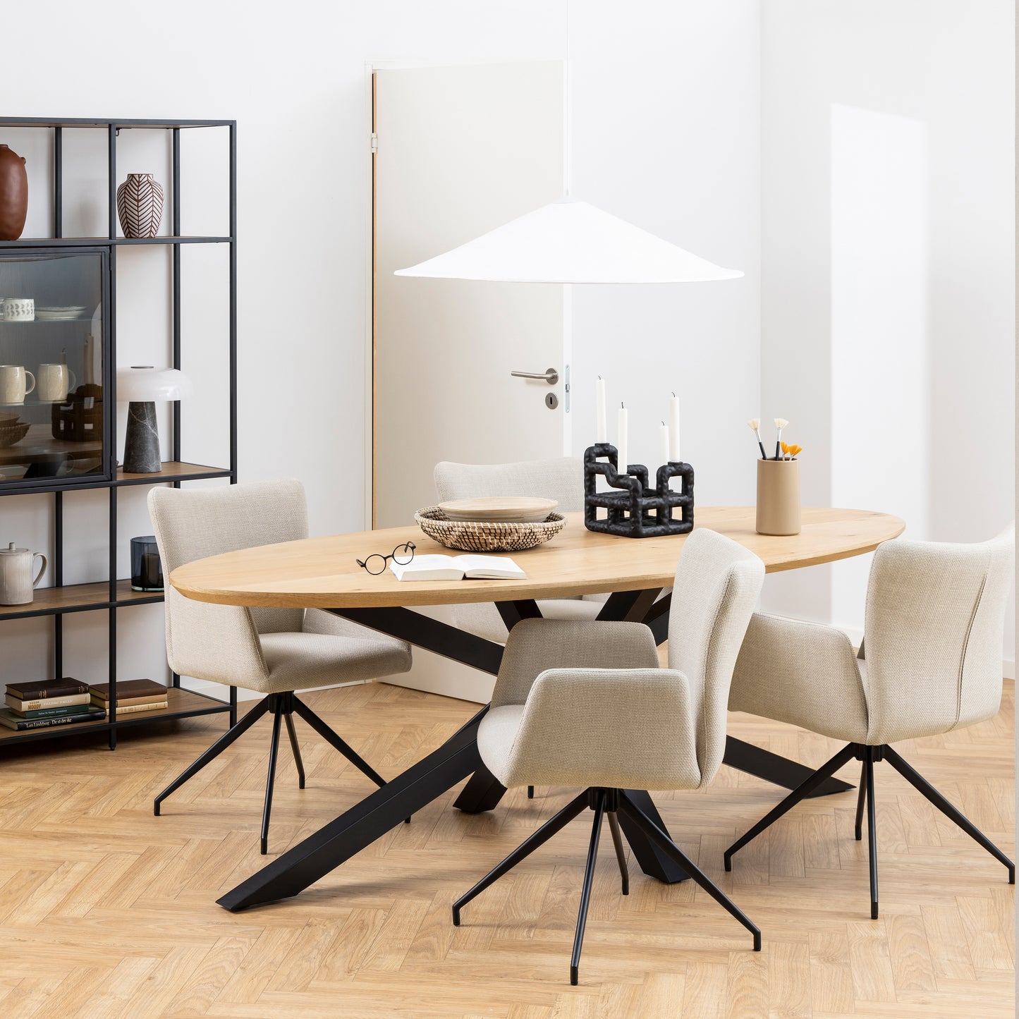 Heaven Oval Dining Table in Oak 220x100cm