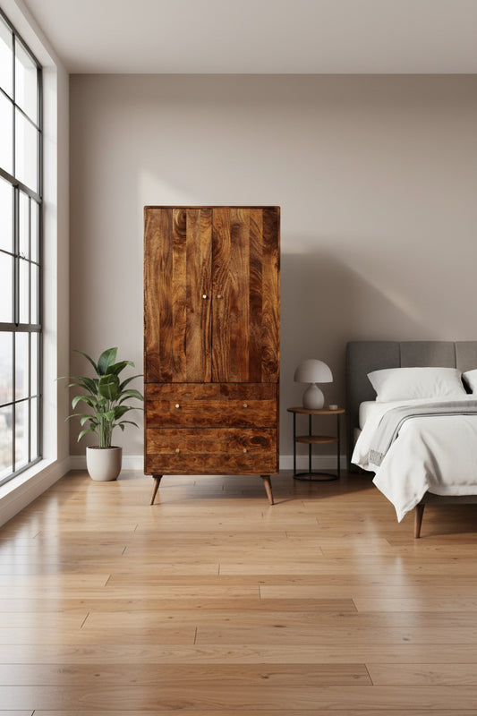Geo Mango 85cm Wardrobe