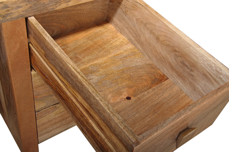 Light Dakota Mango Wood 160cm office desk