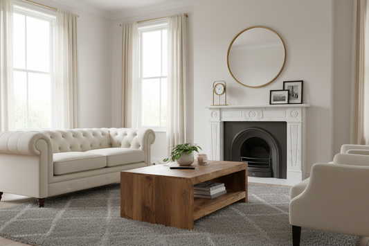 Light Dakota 110CM Open Coffee Table