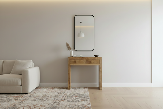 Light Dakota Mango Wood 80cm Console Table